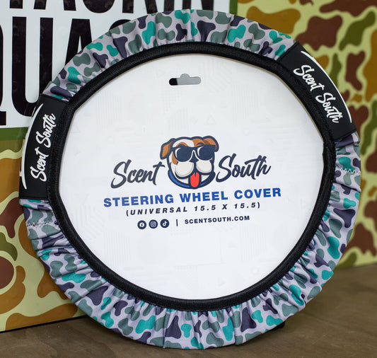 Scent South Steering wheel cover-Marsh Camo