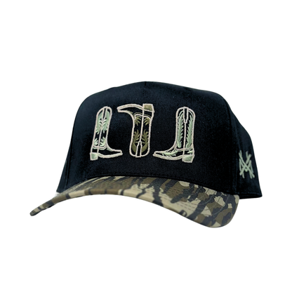MHC Boots Trucker Hat: White/Bottomland Otto
