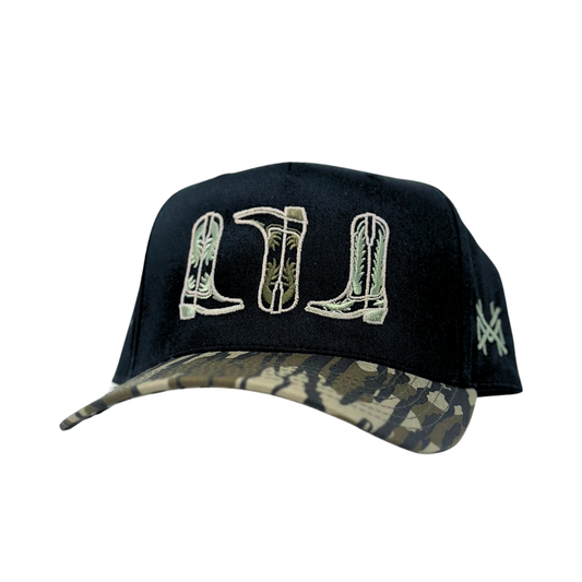 MHC Boots Trucker Hat: Bottomland/Black Otto