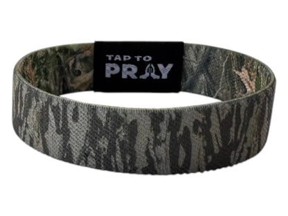 Tap To Pray™ Wristbands - Forest & Tree Bark Camo: X-Small / Forest Camo / Tree Bark Camo