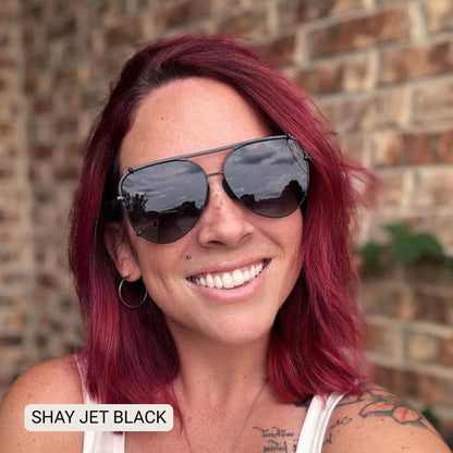 SHAY - Women's Polarized Large Hair Friendly Aviator: Cheetah