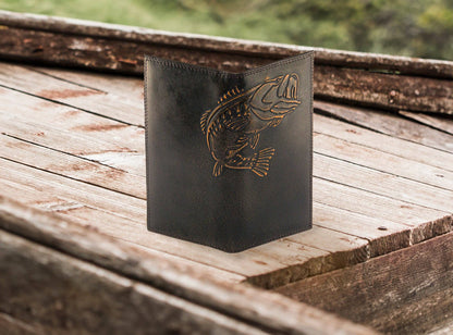 Bass Burnished Leather Secretary Wallet