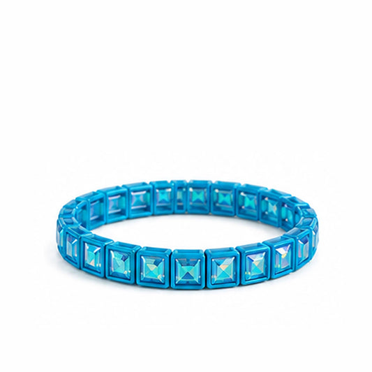 LULU MAC Turq Rhinestone Bracelet