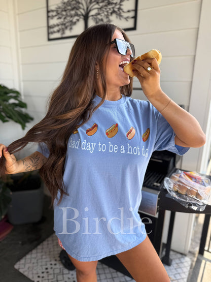 Bad Day To Be a Dog Graphic Tee- Washed Denim