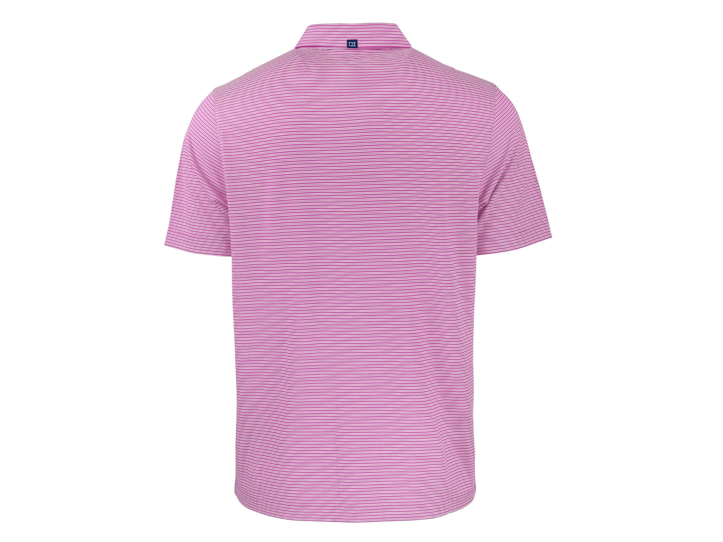 Cutter & Buck Forge Eco Double Stripe Recycled Mens Polo: College Purple/White