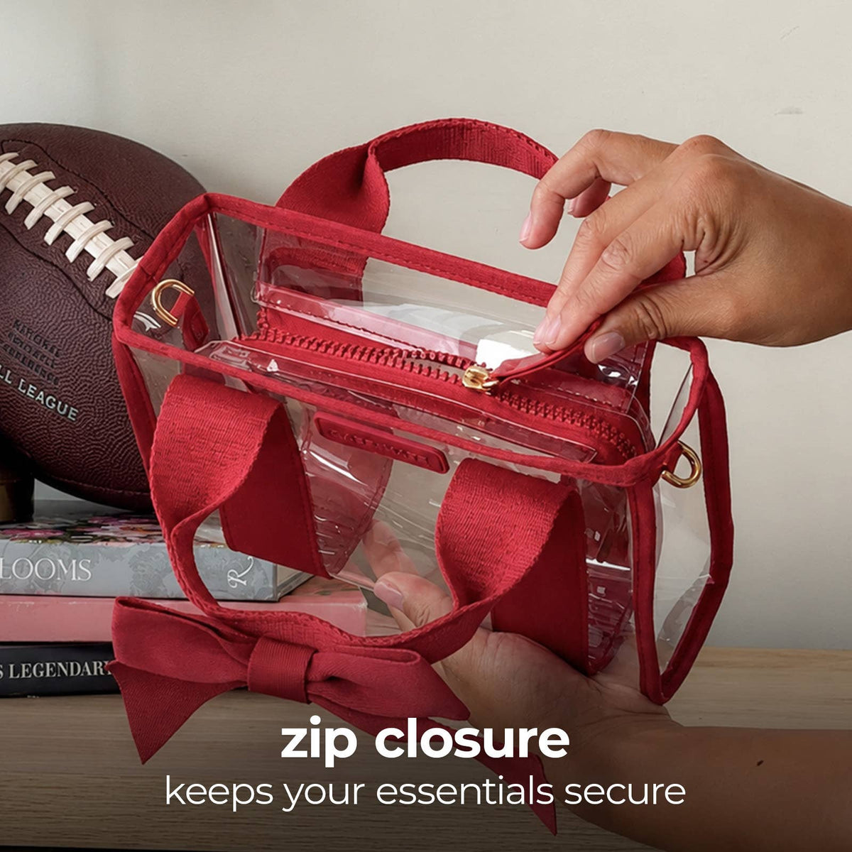 Case-Mate Clear Stadium Bag: Something Navy Twilly