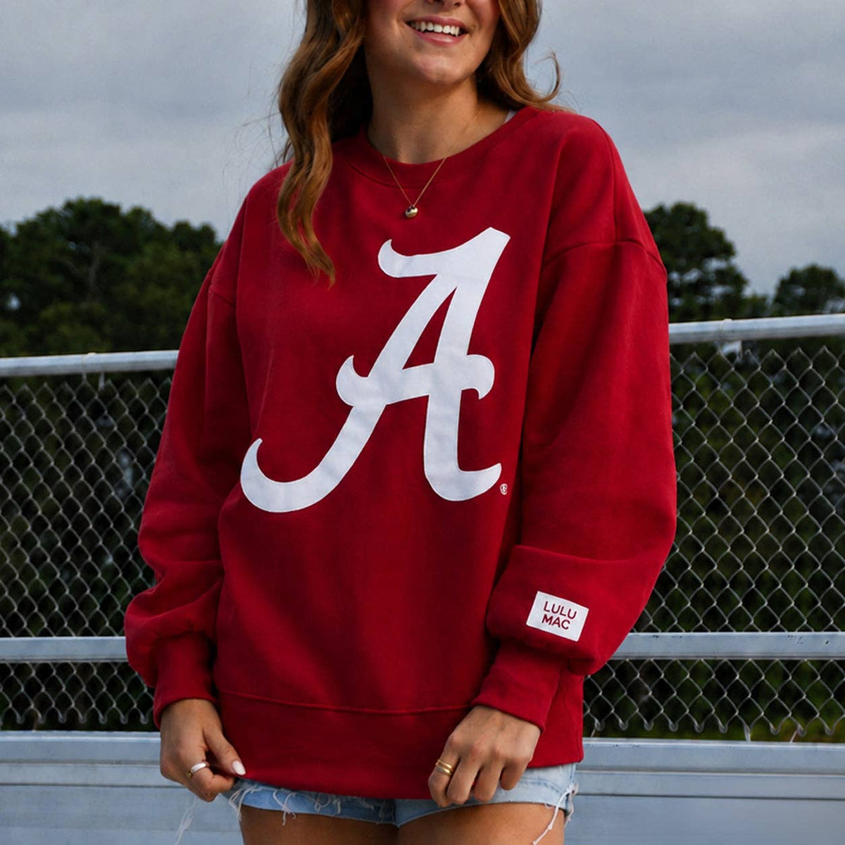 PUFF LULU MAC SWEATSHIRT- CRIMSON