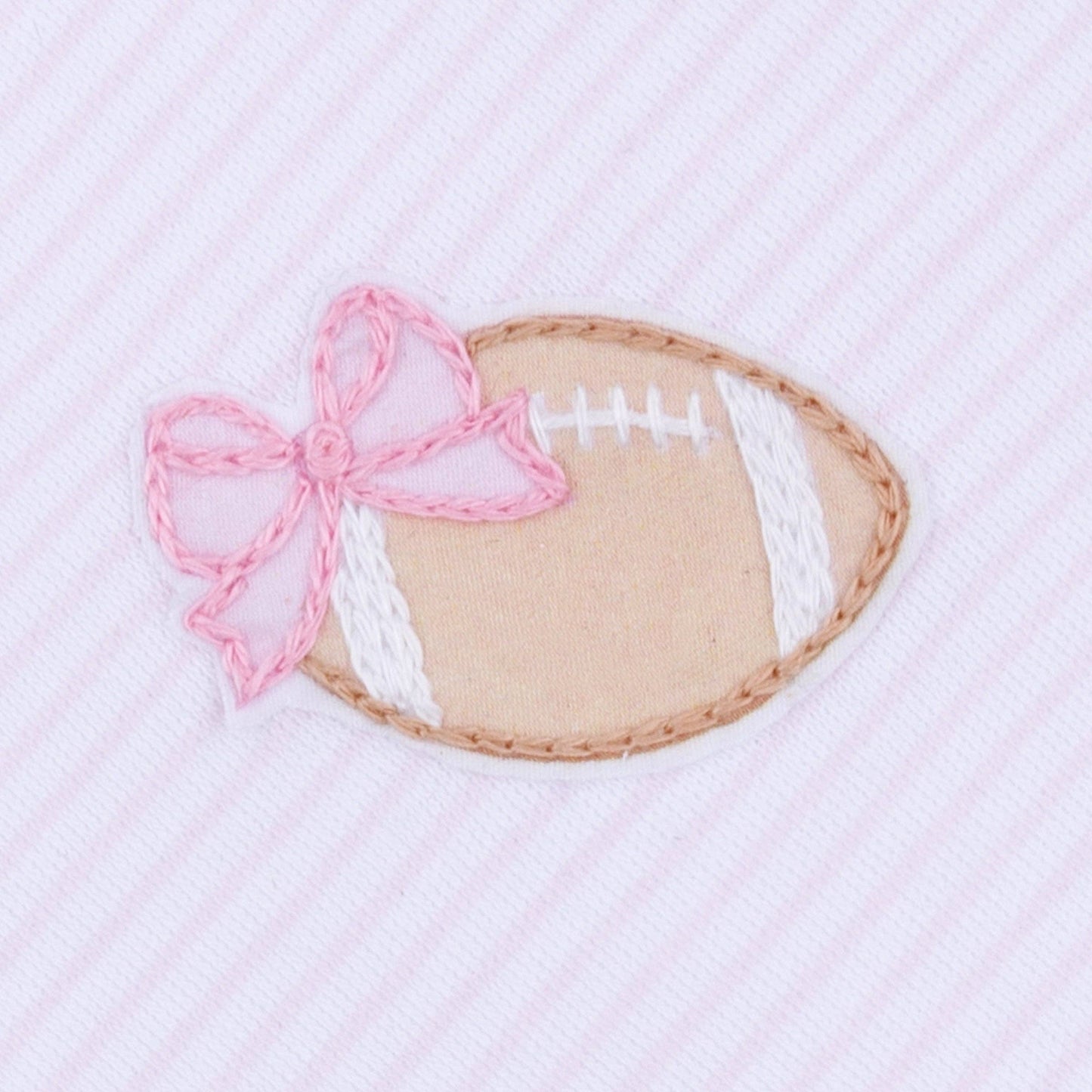 Touchdown Cutie Embroidered Bubble - Pink
