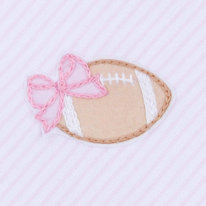 Touchdown Cutie Embroidered Bubble - Pink