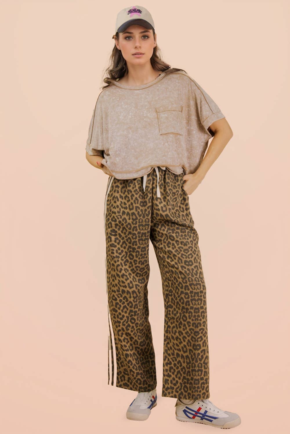 NT11429-Mineral Washed Oversized Crop Comfy Knit Top: BLUE