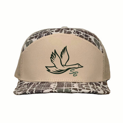 Prep Goose Sb  Hat: Ghost Vein Camo 7 Panel