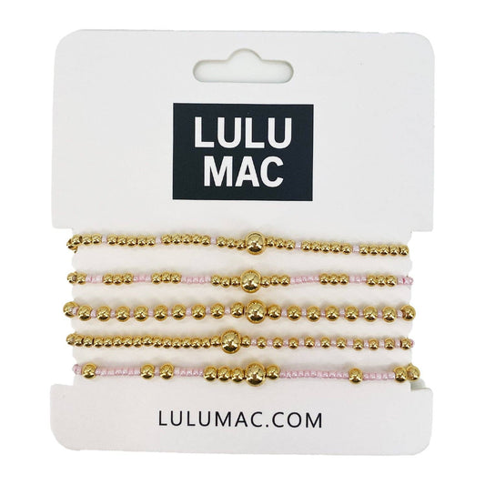 LULU MAC Bracelet Stack - Light Pink