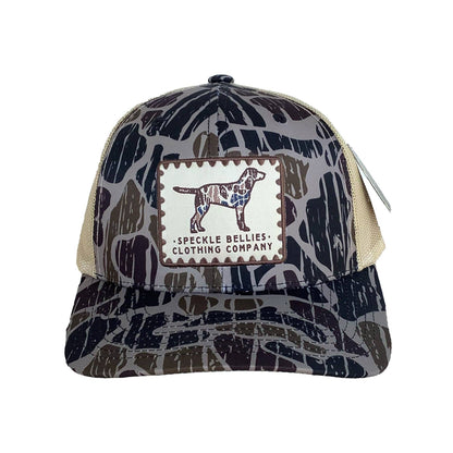 Camo Dog Stamp Patch: Beaver Bottom 7P