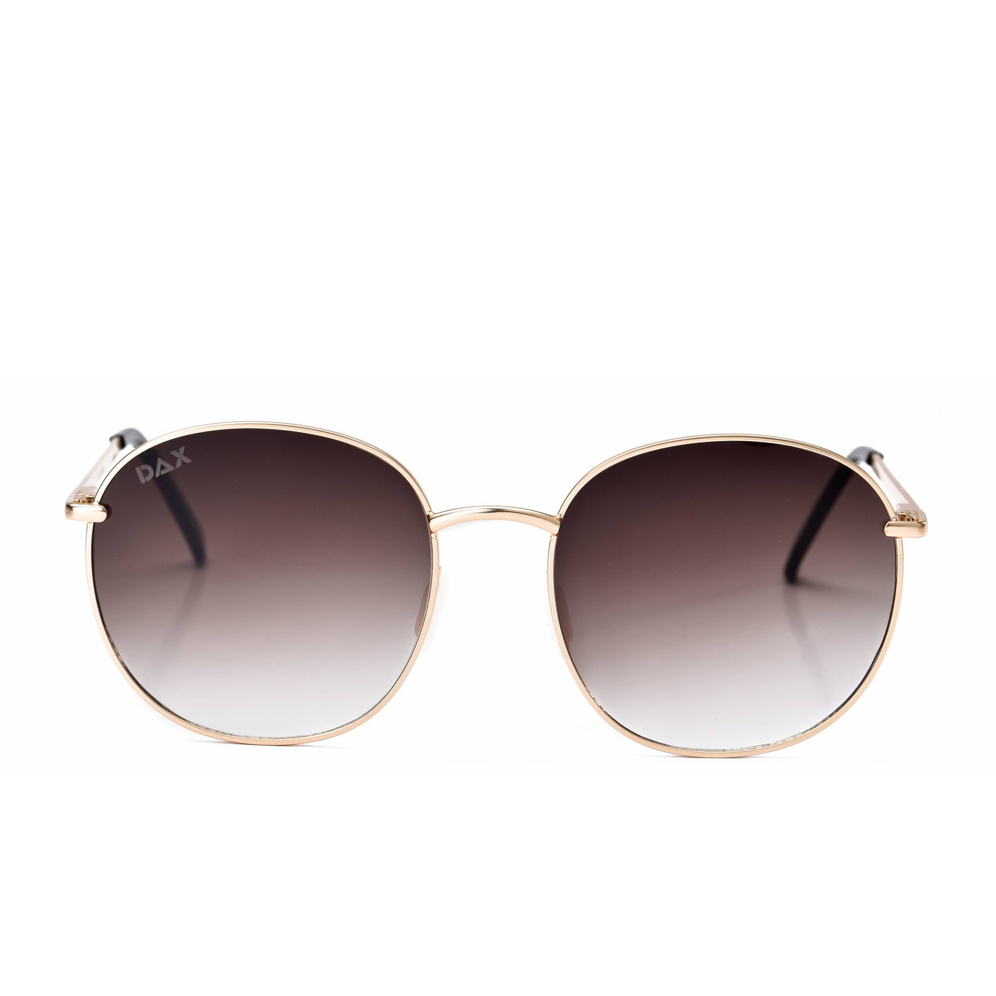 Georgie - Women's Large Round Sunglasses: Black