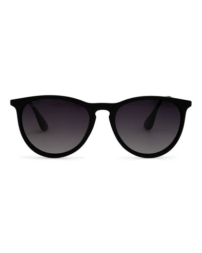 Midnight - Women's Polarized Medium Horn Sunglasses: Black Ombré