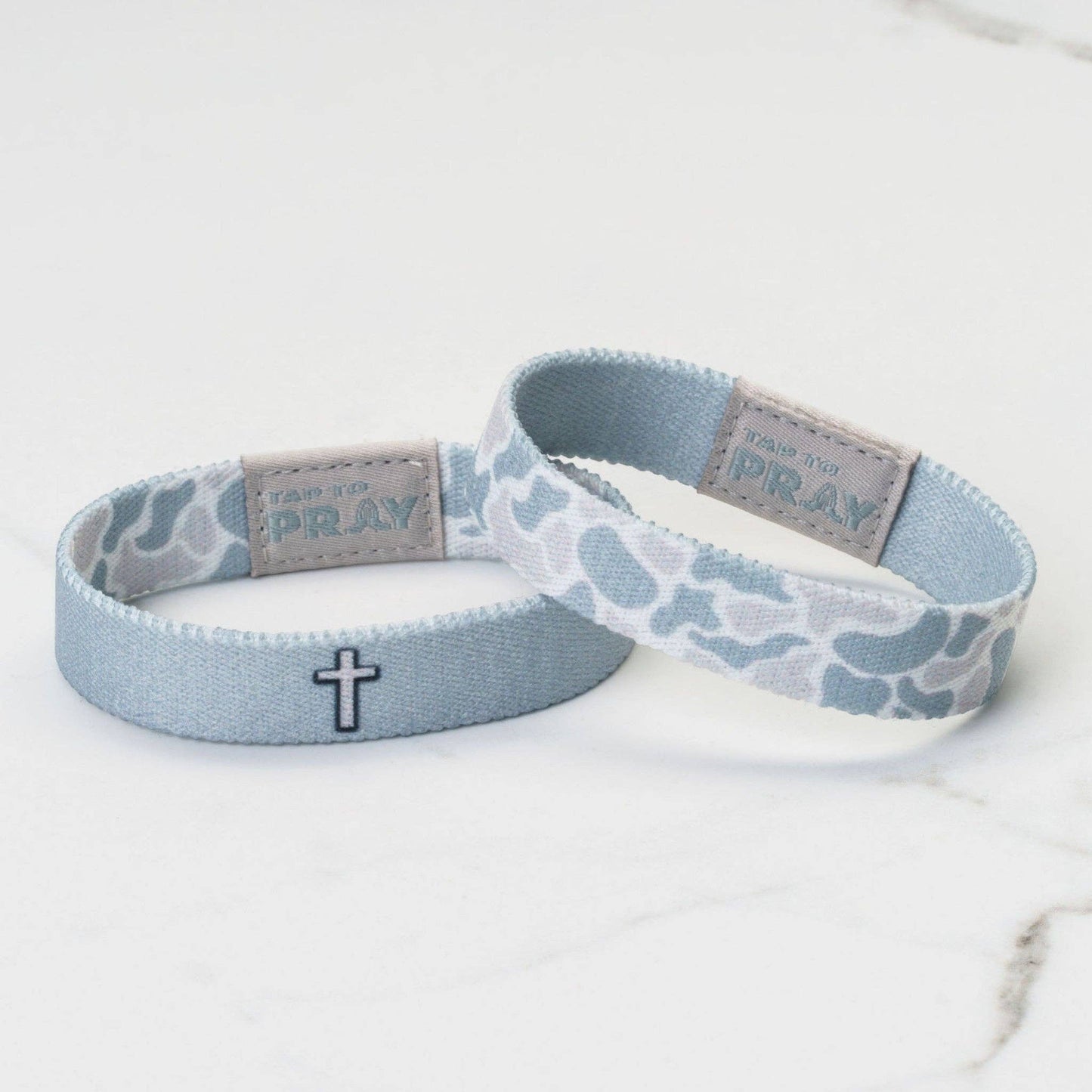 Tap To Pray® Wristband – River Rock Camo - Aspen