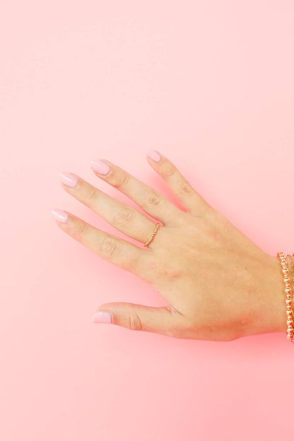 Lexi Beaded Band in Gold: 5/6