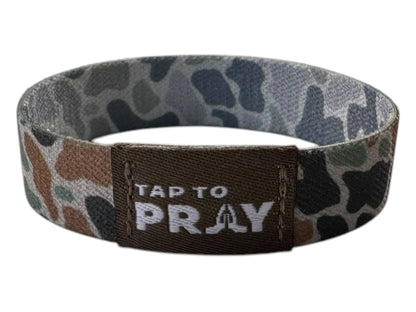 Tap To Pray™ Wristbands - River Rock Camo Classic & Sage: Large / River Rock Camo Class / Sage