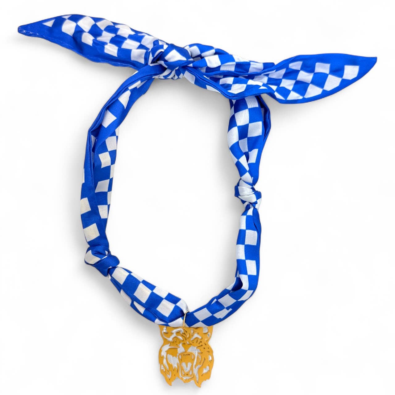 Gameday Scarf Necklaces: Burgundy/White