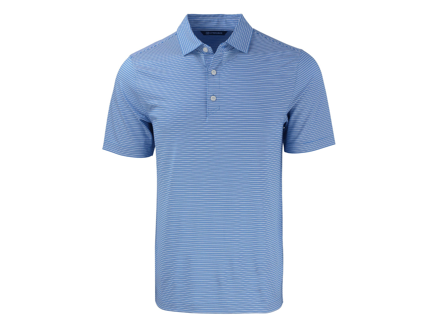 Cutter & Buck Forge Eco Double Stripe Recycled Mens Polo: Hunter/White