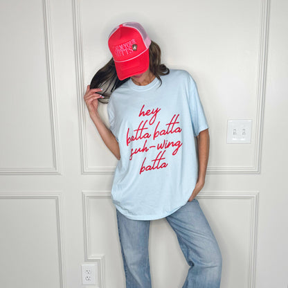Hey Batta Swing Batta Youth & Adult Tee: Ivory