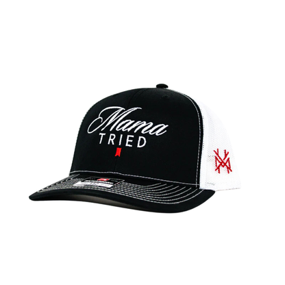 MHC Mama Tried Ultra Trucker Hat: Mossy Oak Breakup Country/Natural Otto