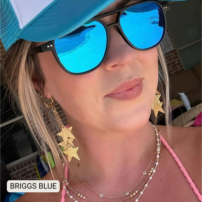 Briggs - Women's Polarized Small/ Medium Aviator: Blue