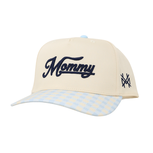 Mommy Trucker Hat: Retro Pink/Natural