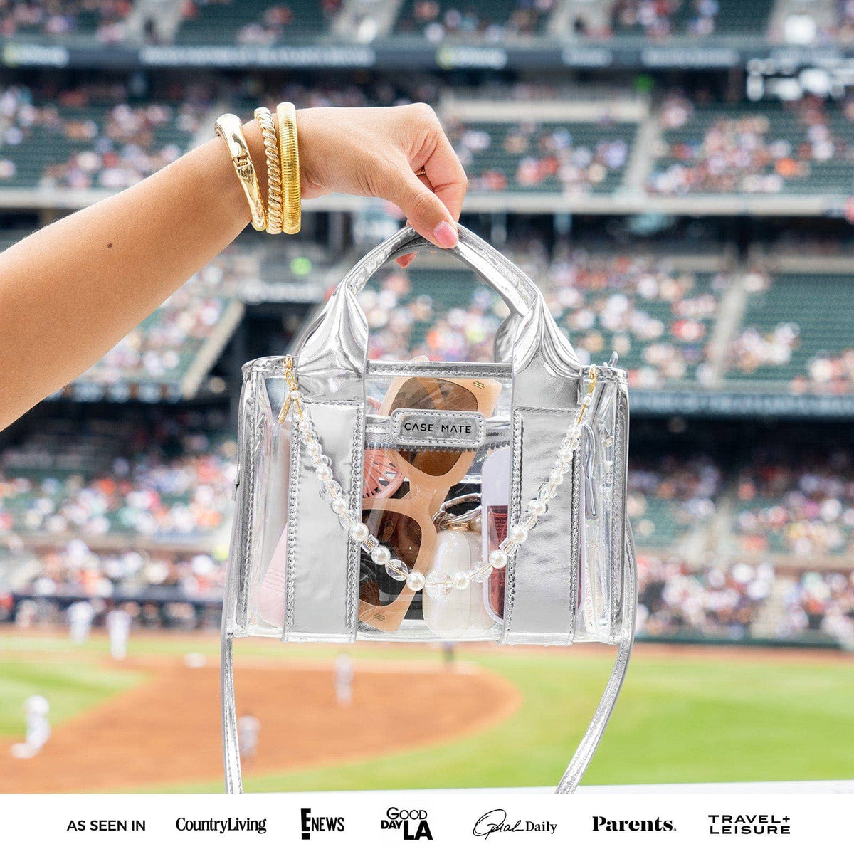 Case-Mate Clear Stadium Bag: Something Navy Twilly