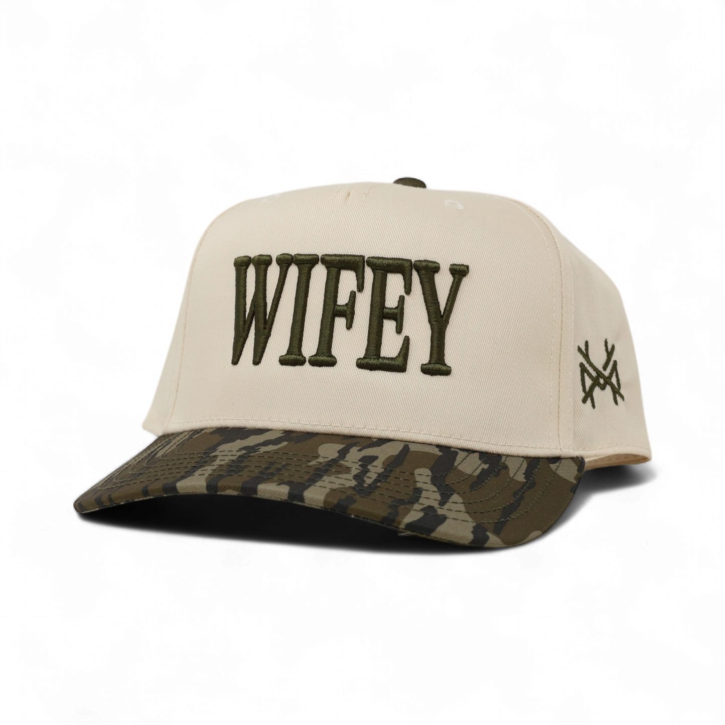 Wifey Trucker Hat: Retro Bottomland/Natural