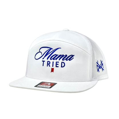 MHC Mama Tried Ultra Trucker Hat: Mossy Oak Breakup Country/Natural Otto