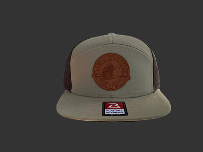 Circle Logo Large Leather Patch Flat Bill: New Bottomland
