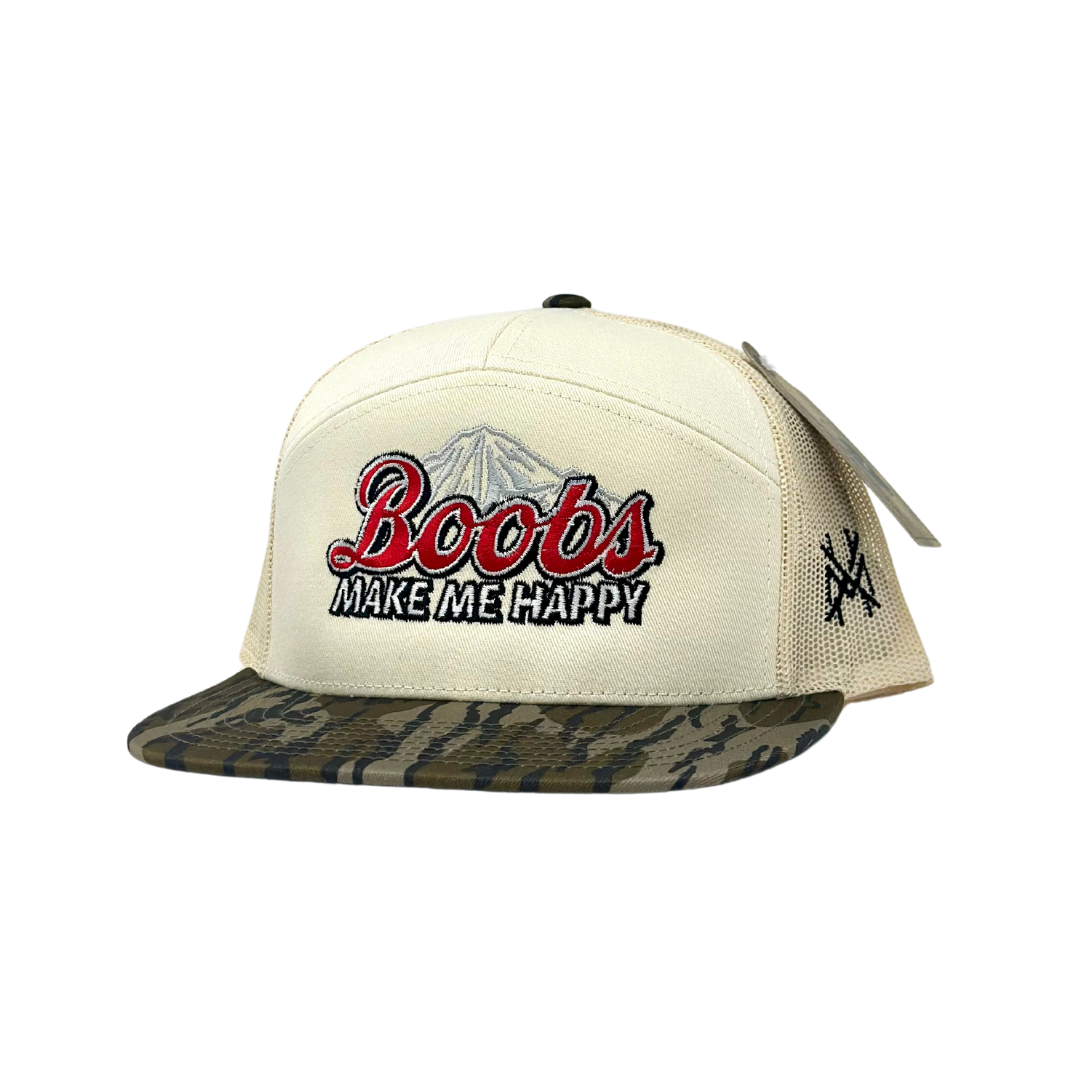 MHC Boobs Make Me Happy Trucker Hat: 168 White