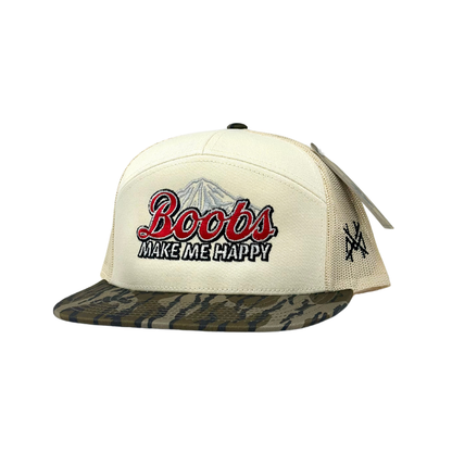 MHC Boobs Make Me Happy Trucker Hat: 168 White