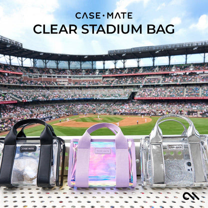 Case-Mate Clear Stadium Bag: Ballet Pink Bow
