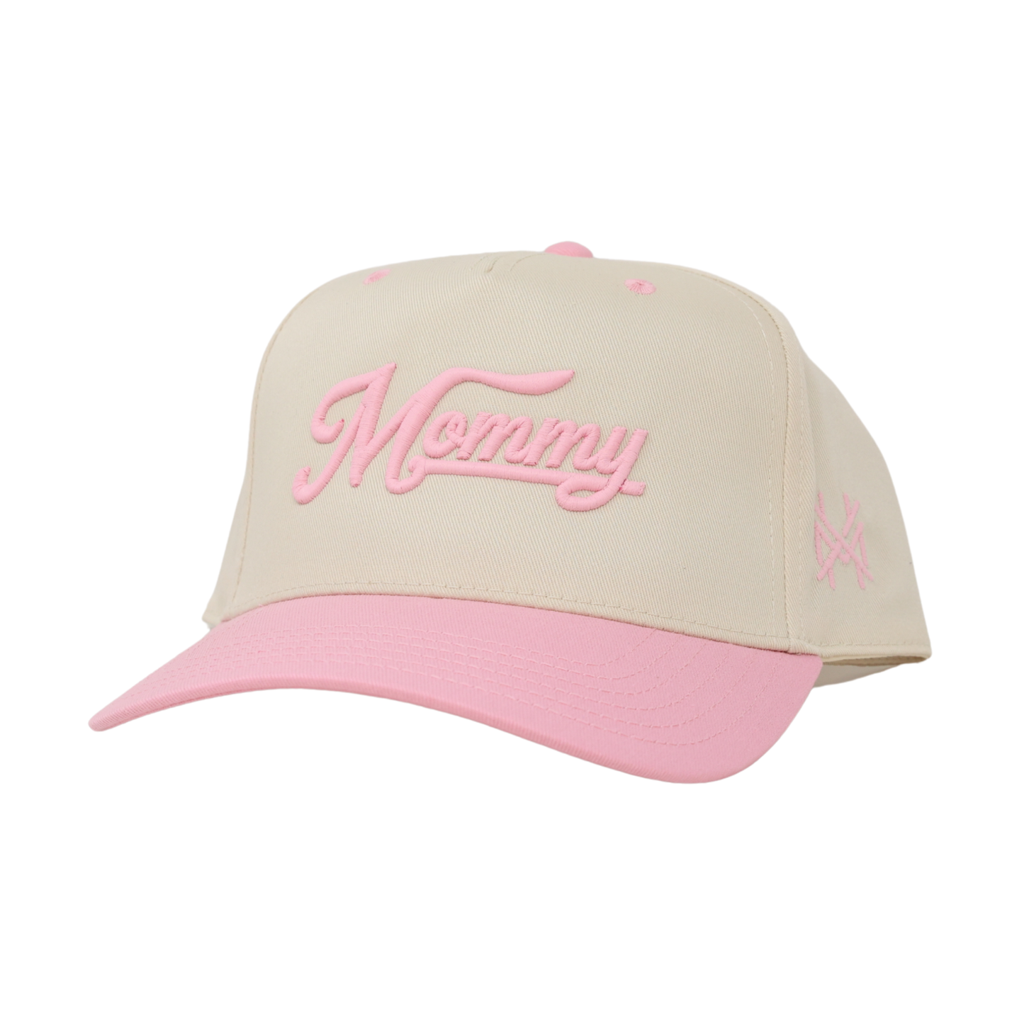 Mommy Trucker Hat: Retro Pink/Natural