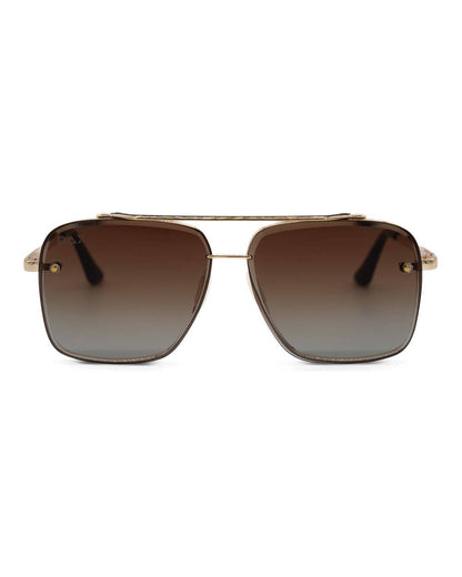 Dallas - Women's Modern Aviator Sunglasses: Black Ombré