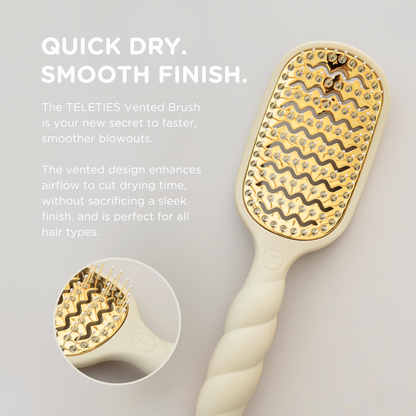 TELETIE Vented Hair Brush | Tan