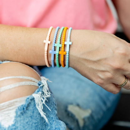 Jesus Bracelets - 5 Packs: Cotton Candy