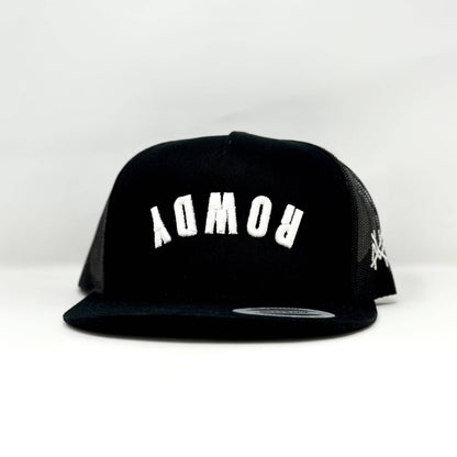 MHC ROWDY Trucker Hat: Black/White Otto