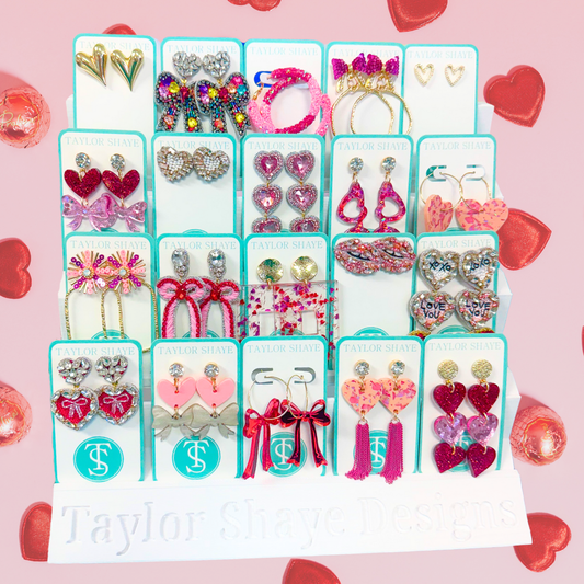 TS Earring Display: White