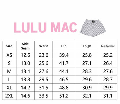 BXGH-LT. BLUE GINGHAM BOXER SHORT: LT. BLUE