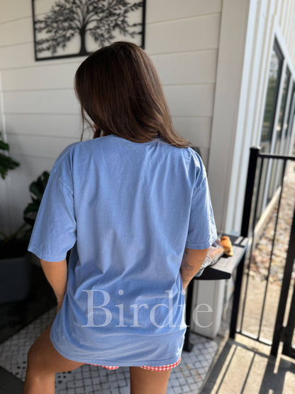 Bad Day To Be a Dog Graphic Tee- Washed Denim