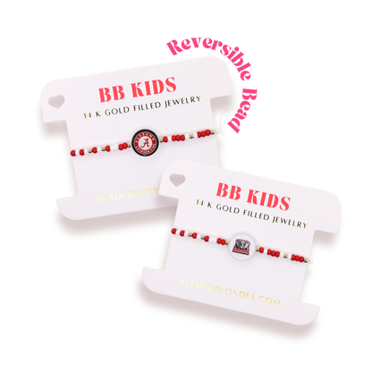 Alabama Logo Flip Bracelet on Color (Kids Size)