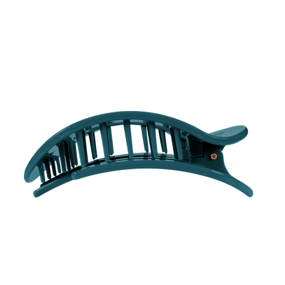 Teal With It | Large| Flat Round Hair Clip