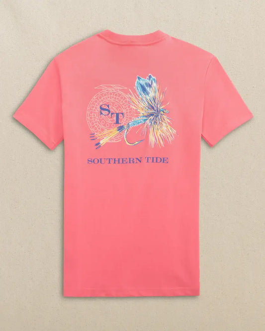 Y SS Reel Fly Adams Tee: Island Pink - 2618