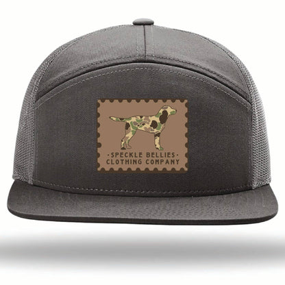 Camo Dog Sand Patch Flatbill: Khaki/Brown