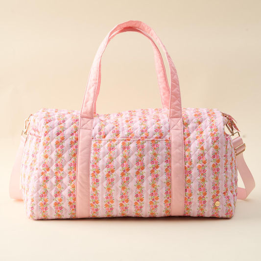 On-the-Go Quilted Weekender Bag-Petal Parade Pink
