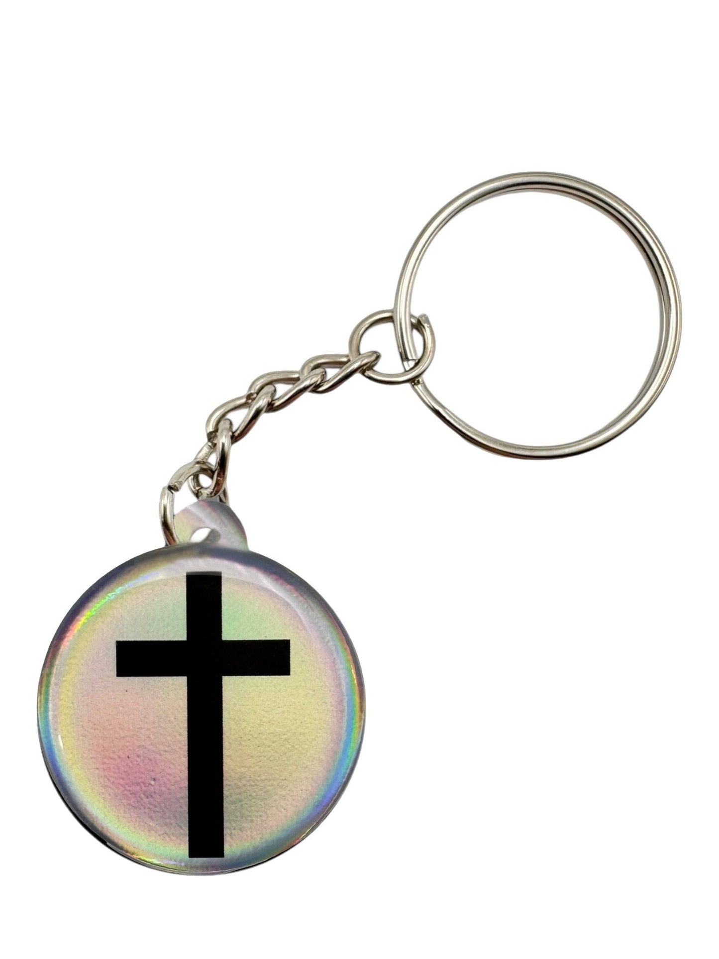 Tap To Pray - Prayer Tag Keychains: Mint + Cross