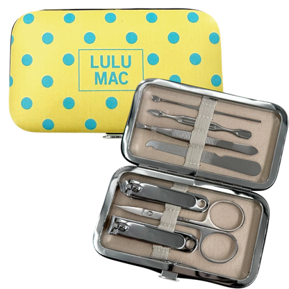 Lulu Mac Butter/Blue Dot Manicure Set